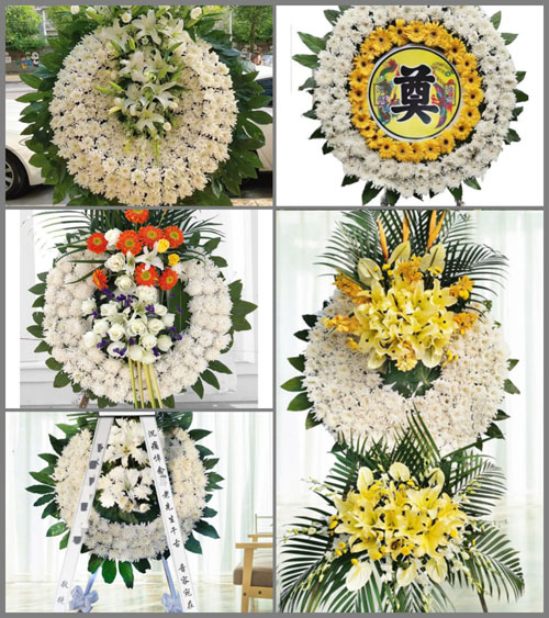 湖南永州祁阳县龚家坪镇木山庵村花圈速递